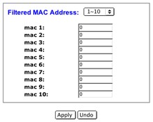 3. Adım: MAC Filtresi