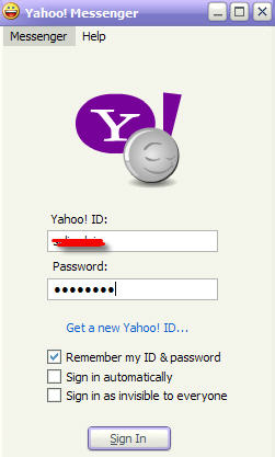 Yahoo Messenger'a giri�