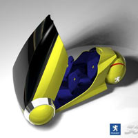 360 derece dönebilen bir Peugeot