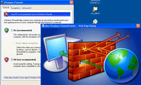 Firewall fayda etmiyor
