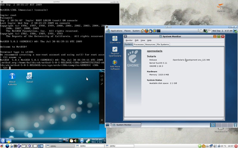 QEMU ve Windows Virtual PC
