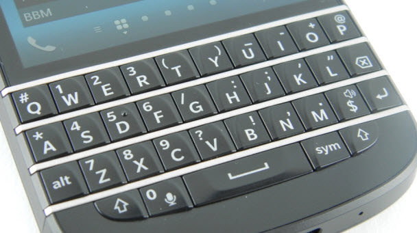 BlackBerry Q10'un klavyesi