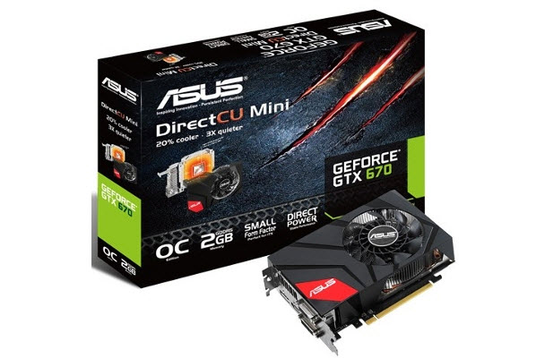 Asus GTX 670 Mini'nin özellik listesi