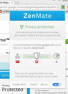 Bedava VPN: ZenMate!