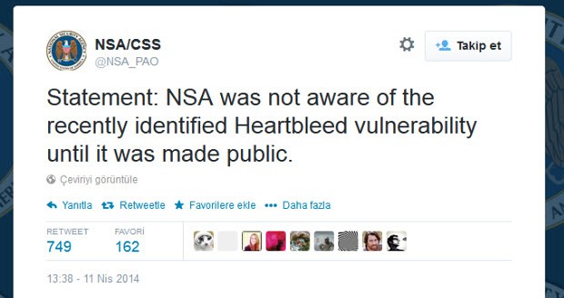NSA, Heartbleed'i yıllardır kullanıyormuş!