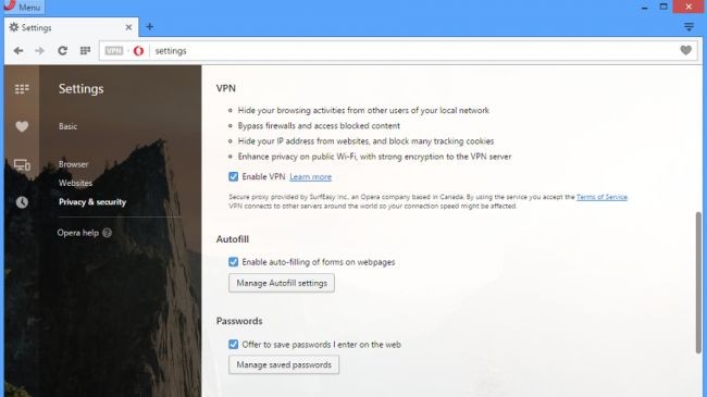 Opera ücretsiz VPN özelliğiyle donatıldı!
