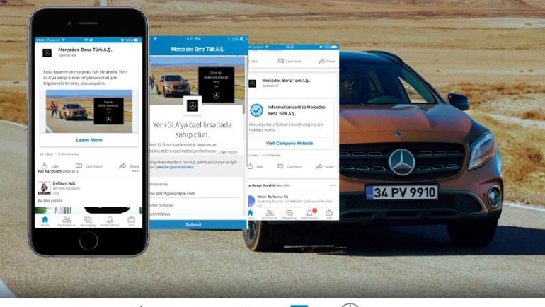 Mercedes-Benz GLA Facelift LinkedIn Kampanyası