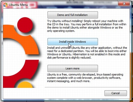 Ubuntu CD'nizi yerle�tirin