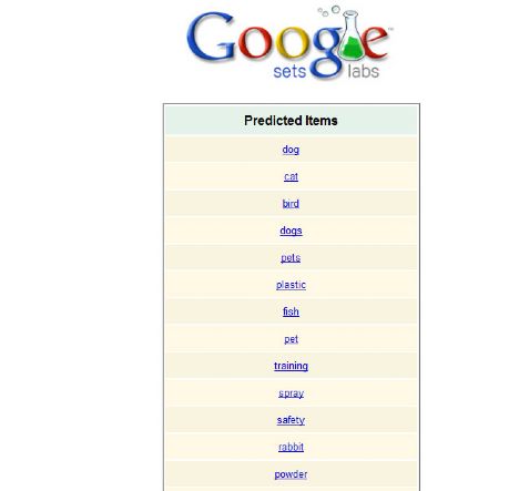 Google Sets