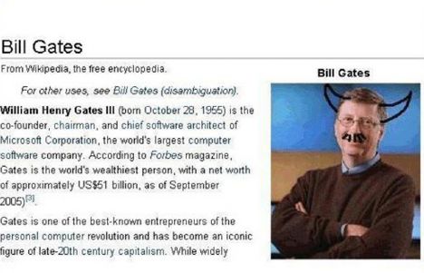 13. Bill Gates bir şeytan