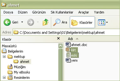 Birçok Dosyayla Çalışırken
