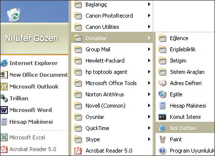 Not Defteri ve Kullanım Alanları