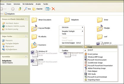 Belge Türlerine Göre Ayrım