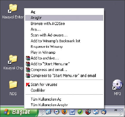Önce Windows Gezgini'ni Çalıştırın