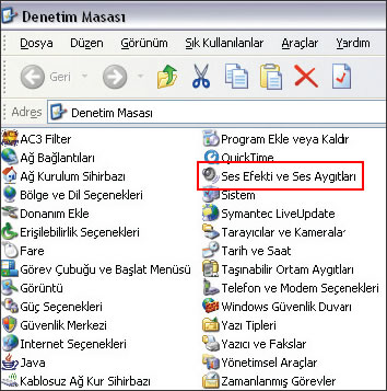Windows Ses Ayarlarına Ulaşalım