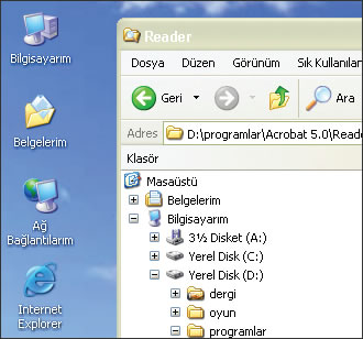 Masaüstündeki Programlar