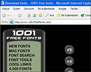 Bilgi: Yazı Tiplerini İnternette Aramak