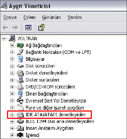 DMA (Direct Memory Access) Ayarları