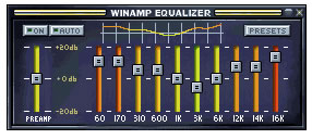 Winamp'ın Grafik "Equaliser'ı"