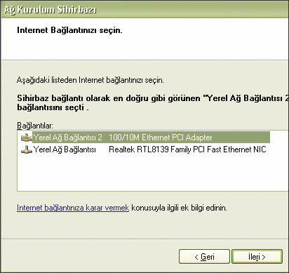 Yerel Bir Ağ Kuruyoruz