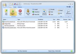 WinZip Alternatifleri: PowerArchiver