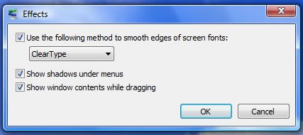 Vista altında ClearType'ı kapatmak ve açmak