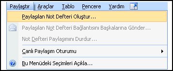 Paylaştırılmış Not Defteri