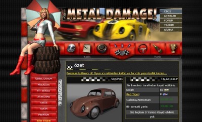 Hayalinizdeki Yarış Simulasyonu Metal Damage