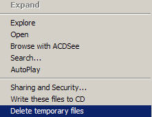 CD'den dosyaları silmek