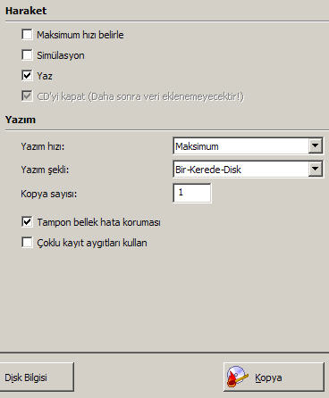 Birebir CD kopyalama
