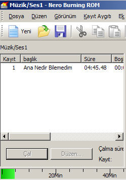 Müzik CD'si oluşturma