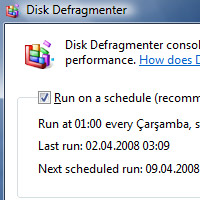 Disk birleştirme işlemi