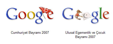 Google daha önce hangi logoları kullandı?