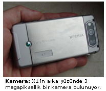 <strong>İnternet:</strong> X1, WLAN veya HSDPA ile internete bağlanıyor.