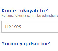 Blog hesabına yazı girişi yapma