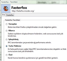 Firefox ile daha hızlı sörf yapmak
