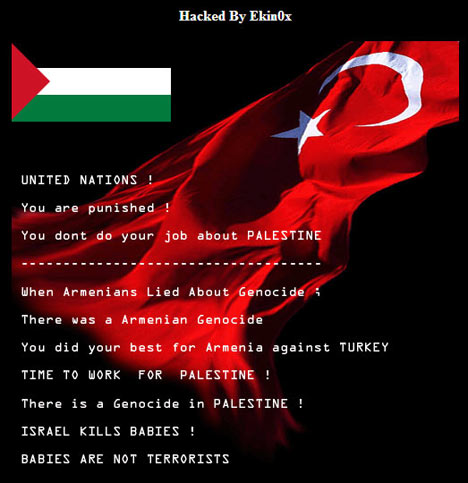 Türk hacker'dan Filistin protestosu