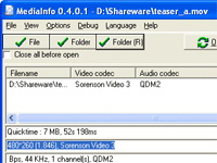 <B>GSpot:</B> Konteynır dosyalarının içeriği hakkında bilgi veriyor.