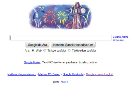 Google'ın Türkiye logosu