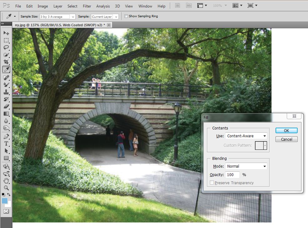 Content Aware: İmajdaki objeleri kolayca kaldırın