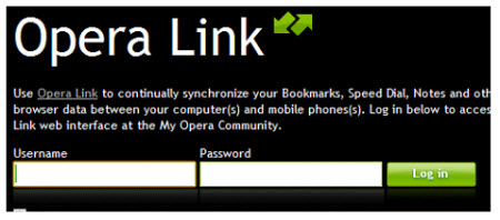 Opera Link ve Opera Widgets