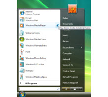 Sistem sesleri, Görev çubuğu ve Başlat menüsü