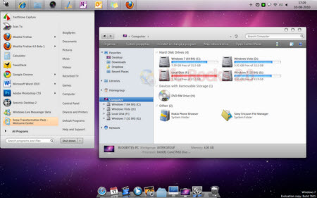 Masaüstü simgeleri ve Mac OS görünümü