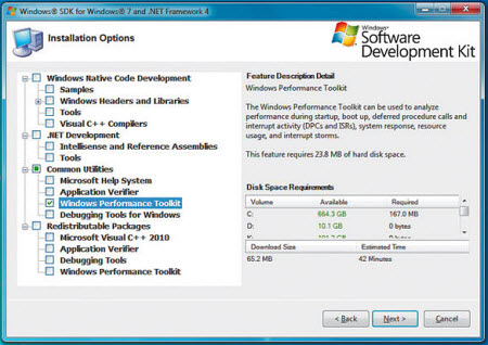 Windows Performance Toolkit kurulumu