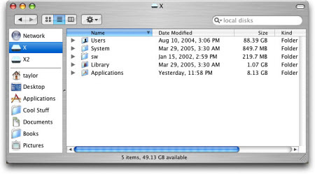 Mac OS X 10.1 Puma,  10.2 Jaguar, 10.3 Panther