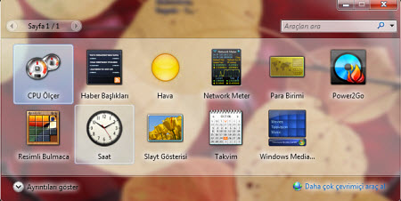 Windows 7'yi özelleştirme, araçlar ve hesaplar
