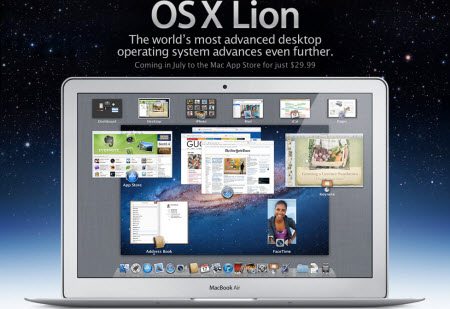 OS X Lion da tanıtıldı, işte yenilikler