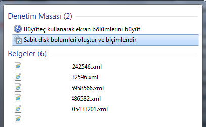 Windows Disk Yönetimi