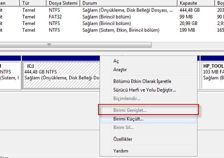 Örnek 2: bir bölümü küçültüp diğerini büyütmek