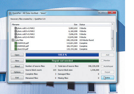 Blu-ray diski yazma, kurtarma verisi oluşturma